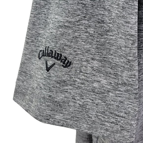 Callaway Golf Opti-Dri Men's Polo Shirt Size Large Gray Short Sleeve Performance - Picture 5 of 8